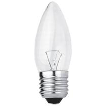 Kit 10 Lâmpada Vela 25w Rosca E-27 Incandescente Clara 220v