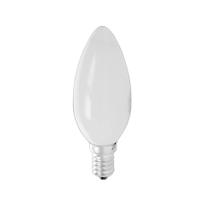 Kit 10 lampada vela lisa 25w 220v e12 leitosa vl-35 sadokin