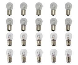 Kit 10 lampadas 1 polo e 10 lampadas 2 polos cor amarelo