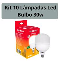 Kit 10 Lâmpadas 30w Led Bulbo Alta Potência 6500k Ourolux Kit 10 Lâmpadas 30w Led Bulbo Alta Potência 6500k Ourolux