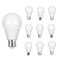 Kit 10 lâmpadas 9w super led bulbo bivolt branco frio 6500k - SOLUTION