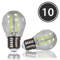 Kit 10 Lâmpadas Bolinha Filamento LED Verde AVT Kit 10 Lâmpadas Bolinha Filamento LED Verde AVT