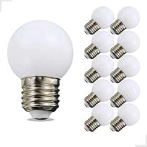 Kit 10 Lâmpadas Bolinha LED ou Incandescente Amarelas Branco QUente Varal De Luzes Espelho Camarim
