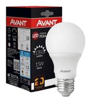 Kit 10 Lâmpadas Bulbo 15w Branco Frio E27 Avant