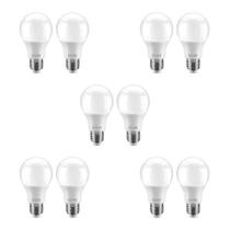 Kit 10 lâmpadas bulbo led elgin 48bled2f15yu a60 15w 6500k branco frio