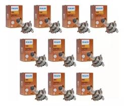 Kit 10 Lâmpadas Caminhão Onibus Philips H4 24v 70w