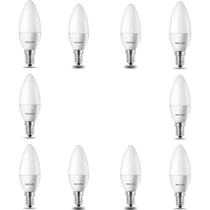 Kit 10 lampadas de led branca vela philips 6500k 3,5w e14 adaptador e27 Kit 10 lampadas de led branca vela philips 6500k 3,5w e14 adaptador e27