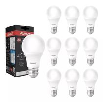 Kit 10 Lâmpadas de Led Bulbo Soquete E27 15w 6500k Bivolt Branca Fria