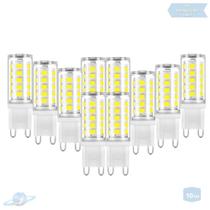 Kit 10 Lâmpadas De Led Halopin G9 5W Branco Frio (6000K)