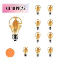 Kit 10 Lâmpadas De Led Vintage A60 Kit 10 Lâmpadas De Led Vintage A60