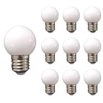 Kit 10 Lâmpadas G45 Bolinha Decorativa LED 3 Watts Branco Frio 6.500 K 127 VOLTS Kit 10 Lâmpadas G45 Bolinha Decorativa LED 3 Watts Branco Frio 6.500 K 127 VOLTS