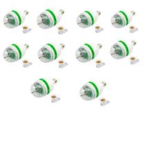 Kit 10 Lâmpadas Giratórias Coloridas Kit 10 Lâmpadas Giratórias Coloridas