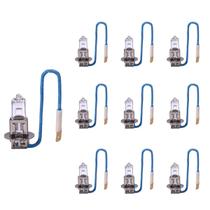 Kit 10 Lâmpadas H3 Halógenas 12V 55W Super Branca Farol Milha Neblina Carro Moto Kit 10 Lâmpadas H3 Halógenas 12V 55W Super Branca Farol Milha Neblina Carro Moto