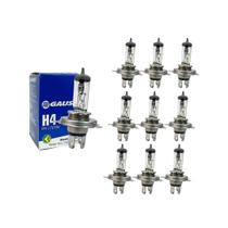 Kit 10 Lampadas H4 75/70W 24V Halogena Gauss Gl46H4 Inmetro