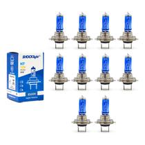 Kit 10 lâmpadas H7 8500K Super Branco Shocklight Kit 10 lâmpadas H7 8500K Super Branco Shocklight