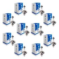 Kit 10 lâmpadas halogena standart h4 12v 55w shocklight