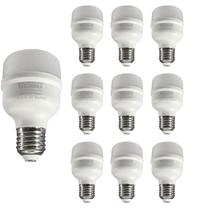 Kit 10 Lâmpadas High LED Bivolt Base E27 20W Branco Frio Taschibra