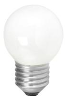 Kit 10 Lâmpadas Incandescente Bolinha E27 25w 127v Leitosa Branco quente