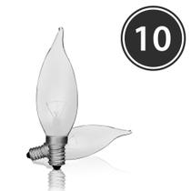 Kit 10 Lâmpadas Incandescentes Vela Bico Torto Fosca VL-32 E-14 40W 220V Toplux Kit 10 Lâmpadas Incandescentes Vela Bico Torto Fosca VL-32 E-14 40W 220V Toplux