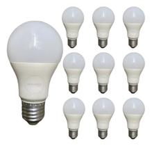 Kit 10 Lâmpadas Led 10w Base E27 Branca Fria 4000k 220v Kit 10 Lâmpadas Led 10w Base E27 Branca Fria 4000k 220v