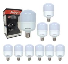 Kit 10 Lâmpadas Led 20w Bulbo 6500k Luz Branca Avant Luz Branco-frio