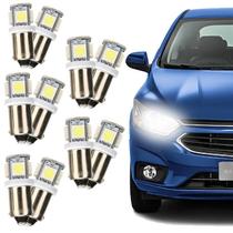 Kit 10 lâmpadas LED 69 1Polo 12v BA9S 5Leds SMD5050BR MX3117BR Luz Branca Carro Kit 10 lâmpadas LED 69 1Polo 12v BA9S 5Leds SMD5050BR MX3117BR Luz Branca Carro