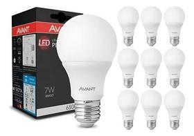 Kit 10 Lâmpadas Led 7w Branco Quente/frio E27 Pera Bivolt Kit 10 Lâmpadas Led 7w Branco Quente/frio E27 Pera Bivolt