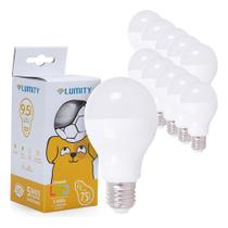 Kit 10 Lâmpadas LED 9,5W Bivolt 3000K Luz Quente Lumity Kit 10 Lâmpadas LED 9,5W Bivolt 3000K Luz Quente Lumity