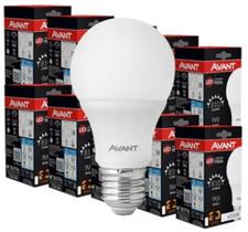 Kit 10 Lâmpadas Led 9w Avant Bulbo Branca Fria E27