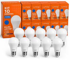 Kit 10 lampadas led a60 6w 6500k e-27 Kit 10 lampadas led a60 6w 6500k e-27