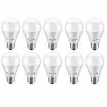 Kit 10 Lâmpadas Led Bulbo 12W E27 Bivolt Elgin