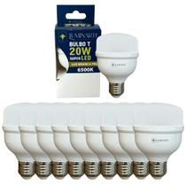 Kit 10 Lâmpadas Led Bulbo 20w E27 Branco Frio Inmetro Luminarte Kit 10 Lâmpadas Led Bulbo 20w E27 Branco Frio Inmetro Luminarte