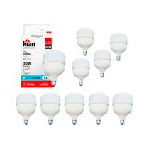 Kit 10 Lâmpadas Led Bulbo 30w Bivolt 6500k Branca Fria Kian Kit 10 Lâmpadas Led Bulbo 30w Bivolt 6500k Branca Fria Kian