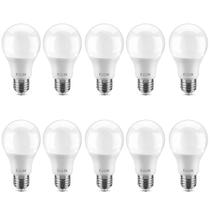 Kit 10 Lâmpadas led bulbo 9W 810 lúmens branca morna - A60 - Elgin