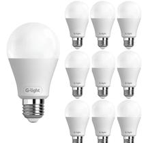 Kit 10 Lâmpadas Led Bulbo 9w E27 Branco Frio Inmetro G-Light