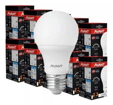 Kit 10 Lâmpadas LED Bulbo Pêra 9w 6500k Branco Frio - Avant