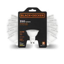 KIT 10 Lâmpadas LED Dicroica 4,5W Amarela - Black + Decker