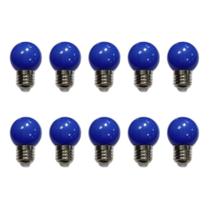 Kit 10 Lâmpadas LED G45 Bolinha Colorida Decorativa 1W 110V