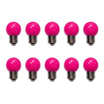 Kit 10 Lâmpadas LED G45 Bolinha Colorida Decorativa 1W 220V Kit 10 Lâmpadas LED G45 Bolinha Colorida Decorativa 1W 220V