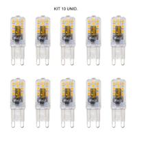 Kit 10 lâmpadas led g9 drops 2w autovolt 2200k - taschibra