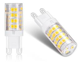 Kit 10 lâmpadas led g9 halopin 5w p/ arandelas e luminárias 3000k (branco quente)