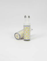 Kit 10 lâmpadas led g9 halopin 5w para arandelas e luminárias 3000k branco quente iluminação intimista luz amarela aconchegante