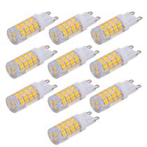 Kit 10 Lâmpadas LED Halopin G9 5w - 6000k Branco Frio