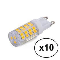 Kit 10 Lâmpadas Led Halopin G9 5w Branco Frio P/ Lustres e Pendentes