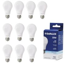 Kit 10 Lâmpadas Led LED 10W 12V 6.500K E27 AL10062