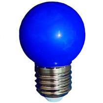 kit 10 Lâmpadas Led Mini Bulbo Bolinha E27 1w Coloridas 110V 220V