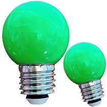 Kit 10 Lâmpadas Led Mini Bulbo Bolinha E27 1w Coloridas 110V 220V