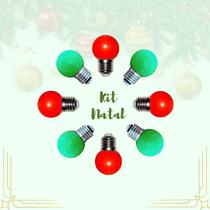 Kit 10 Lâmpadas Led Mini Bulbo Bolinhas Decoração De Natal E27 1w 110V/220V