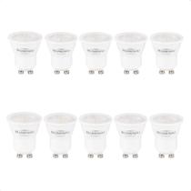Kit 10 Lâmpadas LED Mini Dicroica MR11 4W 2700K Bivolt Amarelo Quente Blumenau Iluminação