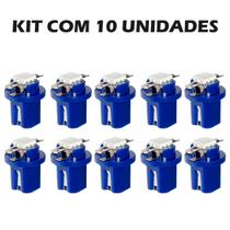 KIT 10 Lâmpadas Led Mosquitinho Pinguinho B8.5 Painel Carro Moto